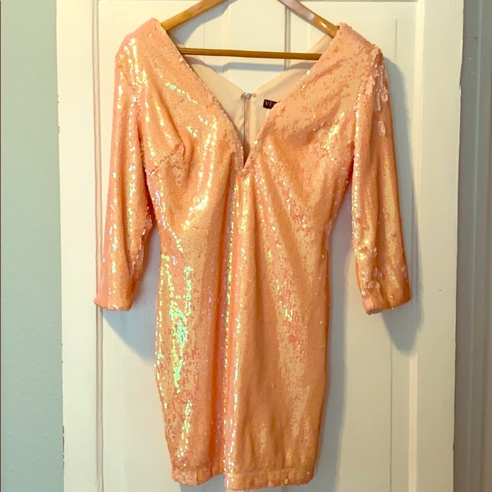 Venus sequence peach dress